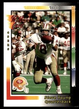 Steve Young 1992 Wild Card #98 49ers NFL READ FREE SHIPPING AutographDen