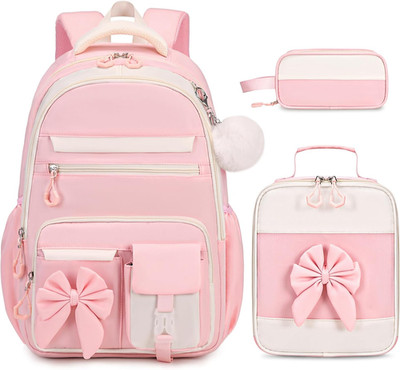 DIGOBAY Backpack for Girls, 3PCS Girls Backpack for School with Lunch Bag Pencil
