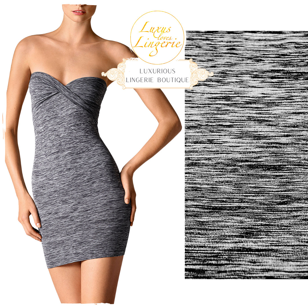 Fatal Melange Dress By Wolford Dark Grey M