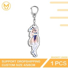 Rabbit Ear Ichinose Asuna Waifu Anime Acrylic Keyring Suitable for Toys Hobbies