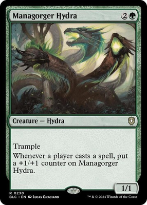 #ad MTG Managorger Hydra BLC 0230 Bloomburrow Magic the Gathering Rare $2.49