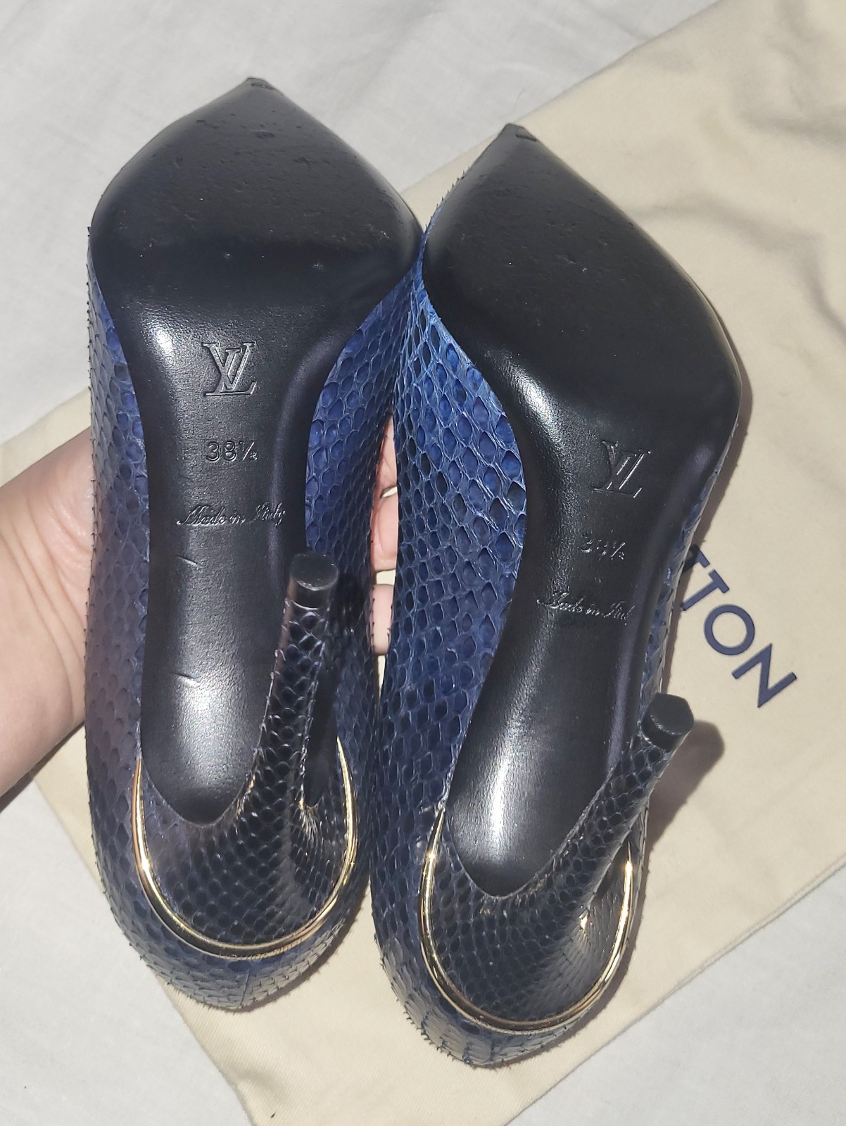 LOUIS VUITTON - real PYTHON Eyeline classic pumps… - image 11