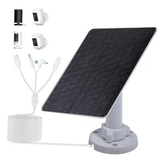  Solar Panel for Camera Outdoor Wireless, 5W Fast Charging Compatible with 
