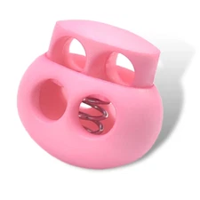 12Pack BabyPink Plastic Spring Cord Lock for Shoelace, DrawString Clip, Parac...