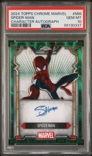 2024 TOPPS CHROME MARVEL MARVEL CHARACTER AUTOGRAPHS #MI8 SPIDER-MAN PSA 10 /99