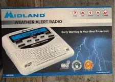 Midland Weather Alert Radio Early Warning Protection Alert WR-120B Open Box