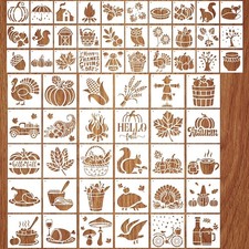 Fall Stencils for Painting, 60 Thanksgiving  Autumn Painting, 3  5 Inch