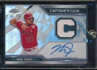 2021 Topps Chrome Mike Trout Game Used Captains Cloth Patch Auto /99