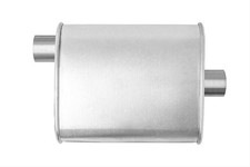 Walker Exhaust Muffler Thrush Turbo 2 Inlet2 Outlet Steel Aluminized Each 17702