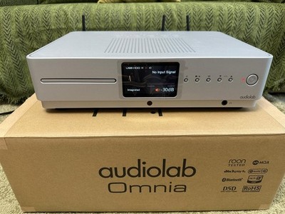 Audiolab Omnia All-in-One CD-Player Silber HiFi Streaming Neuwertig OVP
