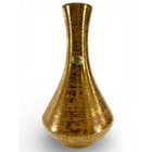 Vintage Stangl Pottery 22KT vase  "Granada Gold" MCM Hand painted Retro Vessel