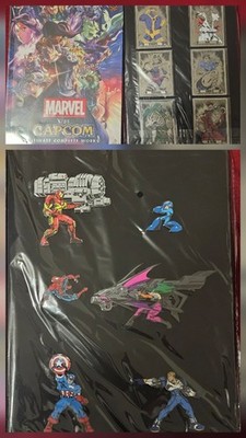 Udon Marvel Vs Capcom Ultimate Complete Works Book W/ 6 Pins + 6 Metal Card Set