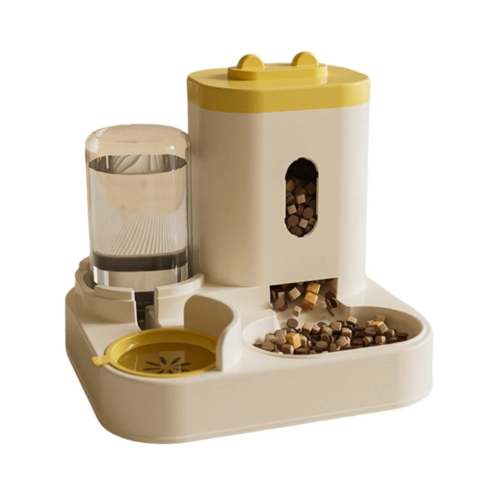 2 in 1 Katzenfutter Wasserspender Tiernapf mit integriertem Futter Wassernapf süß - Bild 4 von 4