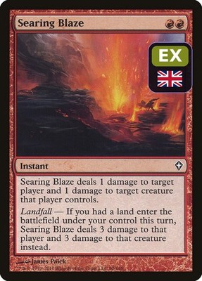 Searing Blaze WWK-90 EX EN MTG