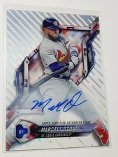 Marcell Ozuna 2018 High Tek Pattern 1 Waves Diagonals Autograph HT-MO Auto (A)