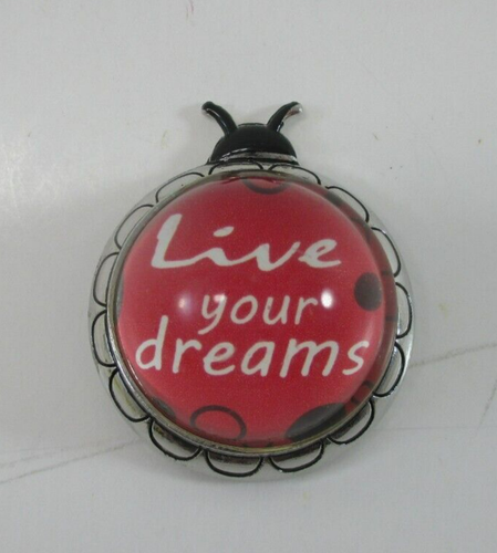 X1 Live your dreams LUCKY LADYBUG CHARM FIGURINE Inspirational ganz