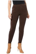 HUE Women's Butter Twill Pull-On Legging Chocolate