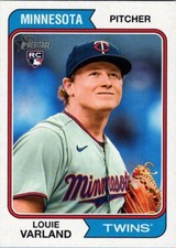 2023 Topps Heritage #46 Louie Varland RC Minnesota Twins