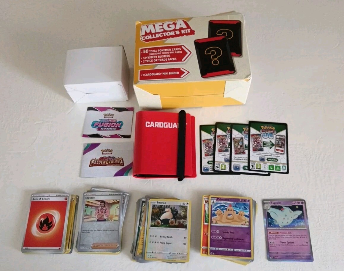 Pokemon Mega Collector's Kit Holo Cards Cardguard Binder Box