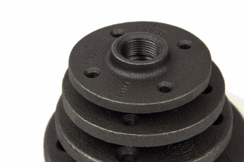 2" Black Malleable Iron Pipe Floor Flange Threaded Fittings Wall Mounted 6Pcs - Picture 11 of 11
