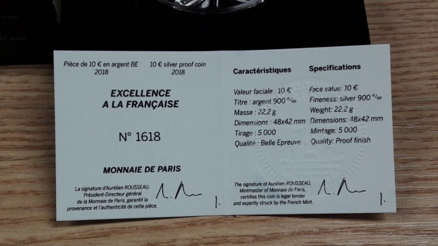 FRANCE 2018 BOUCHERON 10EURO SILVER PROOF COIN | eBay