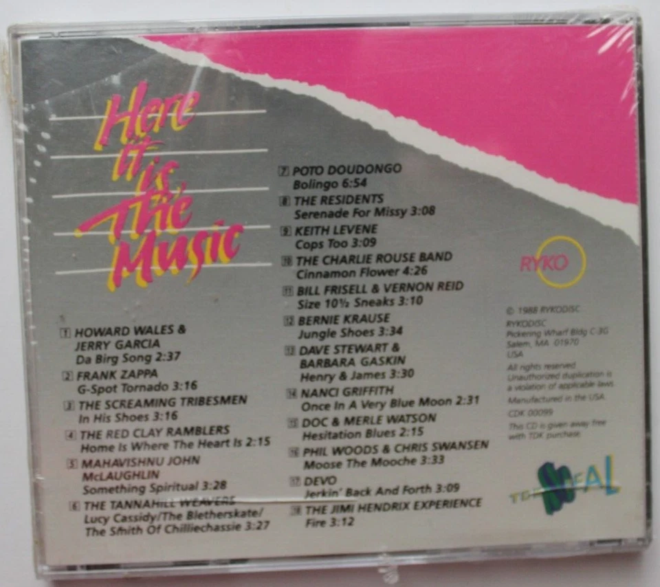 HERE IT IS THE MUSIC VOL 1 CD [NEW SEALED] RYKO COMPILATION VARIOUS Foto 2 de 4