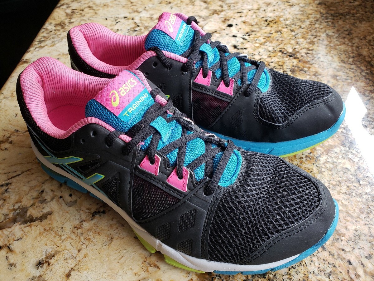 Asics Gel-Craze S653J Black/Blue/Pink FluidAxis Lace Up Training
