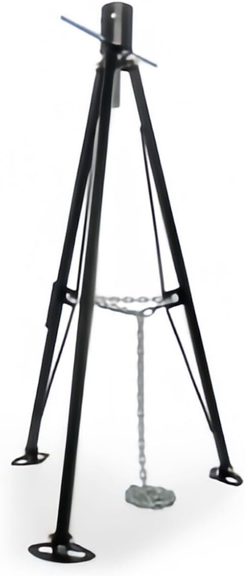 RV Gooseneck Tripod Trailer Stabilizer Adjustable Heavy-Duty Steel W/ Bottom Pad