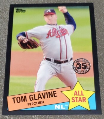 2020 Topps 1985 All Stars Black #85AS-15 Tom Glavine Braves 47/299 JERSEY #!!!!