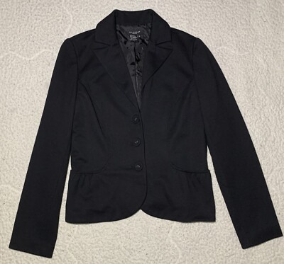 Sandro Women’s Sports Coat Button Jacket Elongated Sleeve Black Size  Medium