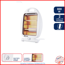 Stufetta Elettrica Basso Consumo Infrarossi Stufa Caldo Bagno TERMOZETA Alogena