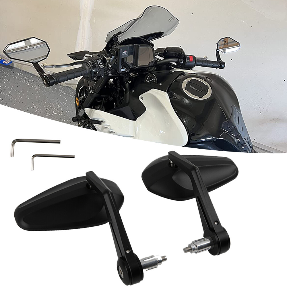 ヴィンテージ鏡 Kawasaki ZX9R Mirrors 1994-2003 Black Convex