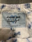 Johnny Was Amanda Bond  Bianca Skirt, High Low Tiered Blue/White Size Medium — photo 5