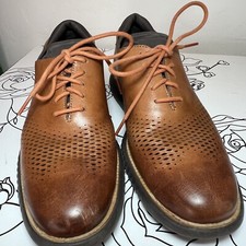 Cole Haan 2 Zerogrand Dress Shoe LSR Wing British Tan/Java Oxford Men's Size 8 M