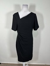 Tahari Women’s Solid Black Colored Sheath Dress Size 4