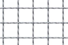 Wellengitter aus Stahl send. verzinkt MW 42x42x4 mm