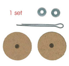 30mm Wooden Animal Cotter Pin Joints - 5 sets
