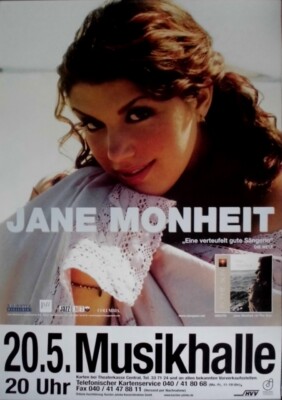 JANE MONHEIT - 2003 - Live In Concert - In the Sun Tour - Poster - Hamburg