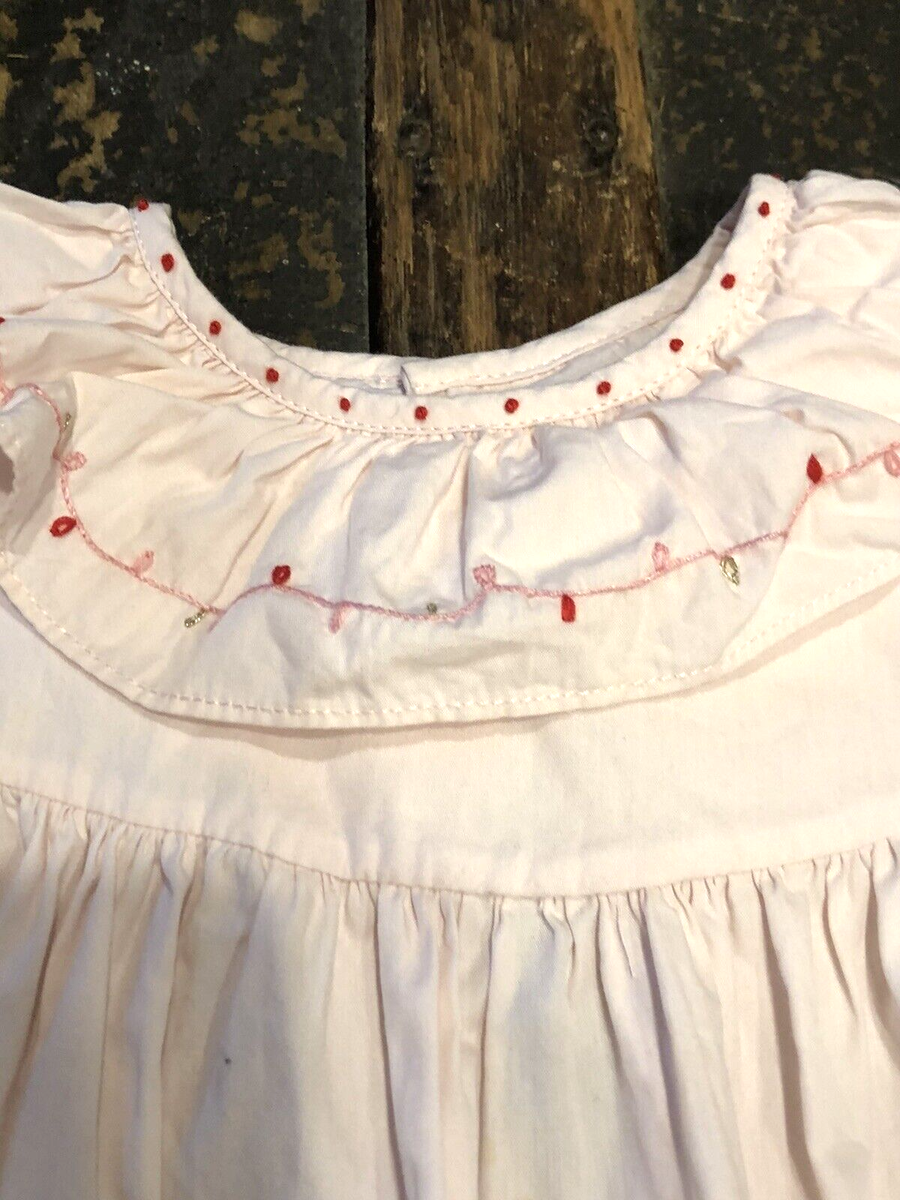 white christmas dresses Sophie & Lucas Girls Cuddle Cotton Petal Collar Dress