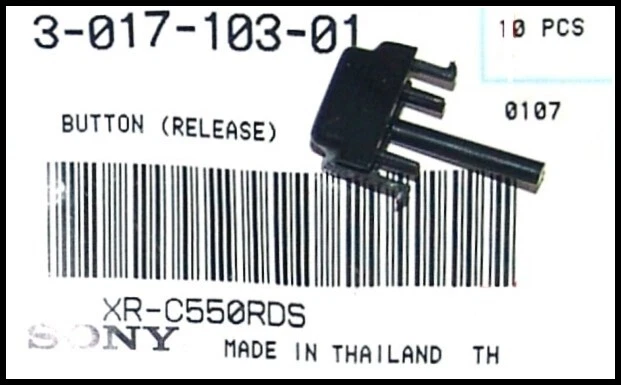1 PC Sony 3-017-103-01 Front Detachable Panel Eject Button For XR.