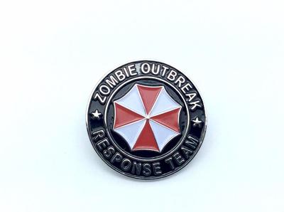 Zombie Outbreak Response Team Biohazard Resident Evil Cosplay Metal Pin Badge
