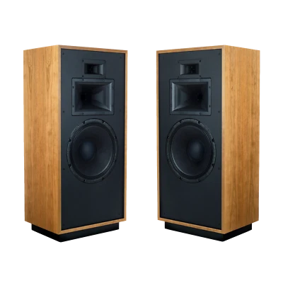 KLIPSCH FORTE IV 15 inch LOUDSPEAKER PAIR Natural Cherry Brand New