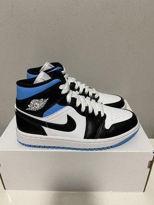 Womens Air Jordan 1 Mid University Blue Black Size 6 - 10 â BQ6472 102 | eBay