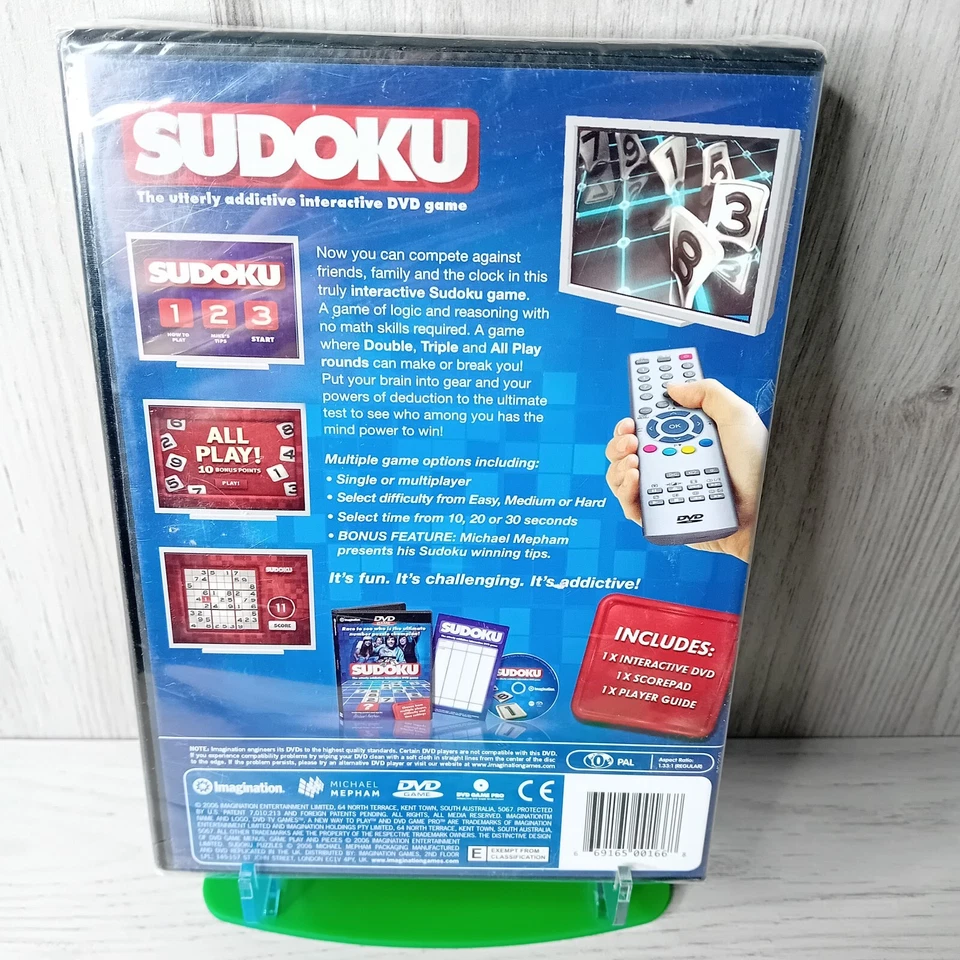 SUDOKU DVD GAME IMAGINATION NEW & SEALED - RARE RETRO VINTAGE GAME - Image 2 of 3