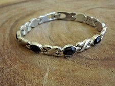 Magnetic Link Black Stone Bracelet - Arthritis Pain Relieve Bracelet