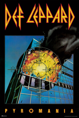 Def Leppard Pyromania Album Cover Heavy Metal Music Retro Vintage Poster 12x18
