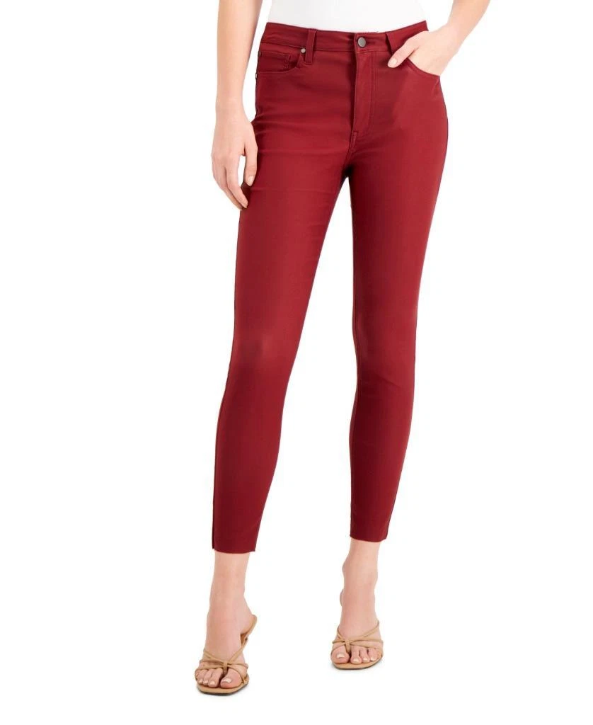 Burgundy coated hotsell skinny jeans