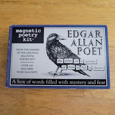NEW Edgar Allan Poe Poet Magnetic Poetry Kit By Dave Kapell Over 200 Magnets