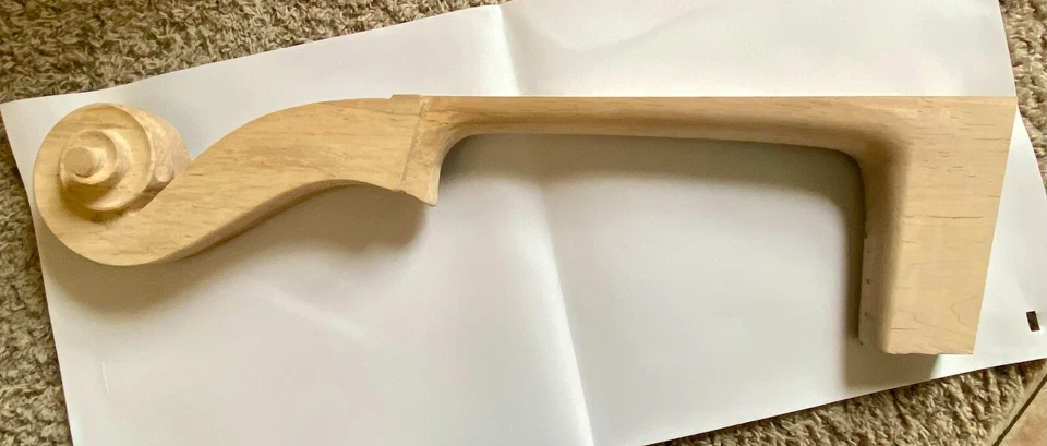 1 Nuovo Doppio Basso Scorrere E Collo 4/4, Sottile Età Acero - Immagine 4 di 4