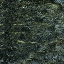 Super Luxus Kunstpelz Stoffmaterial Hi Lo Schwarze Rüschen